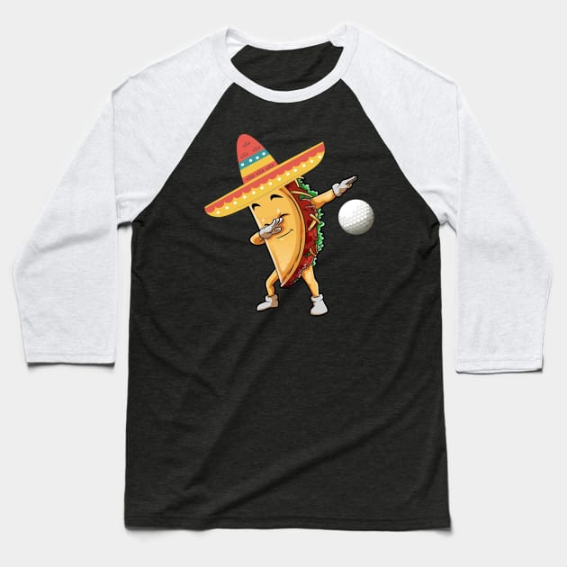 Dabbing golf taco dab Baseball T-Shirt by Antoniusvermeu